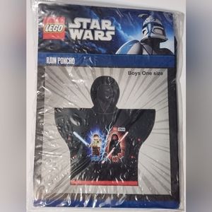 Boys Star Wars Rain Poncho, Lightweight, Reusable, and packable